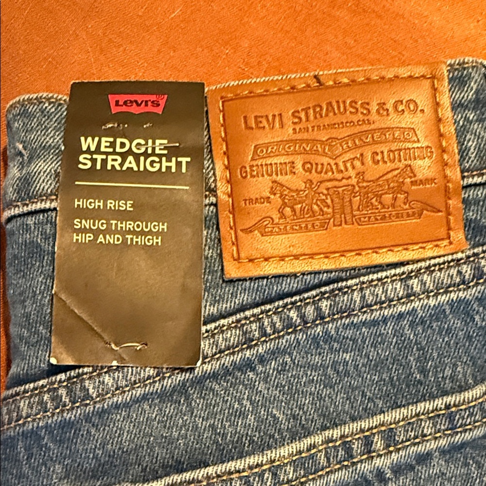 Levi's Classic Blue Wedgie Straight Jeans